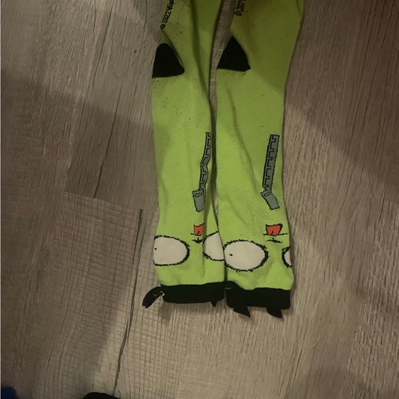 Invader Zim Gir Knee High Socks From Hot Topic || Worn A Bit But Good Quality - Picture 1 of 1